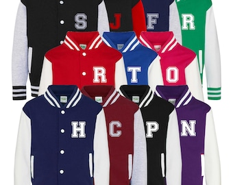 Personalised Initials Adults Varsity Jacket Custom Name Letterman College Baseball