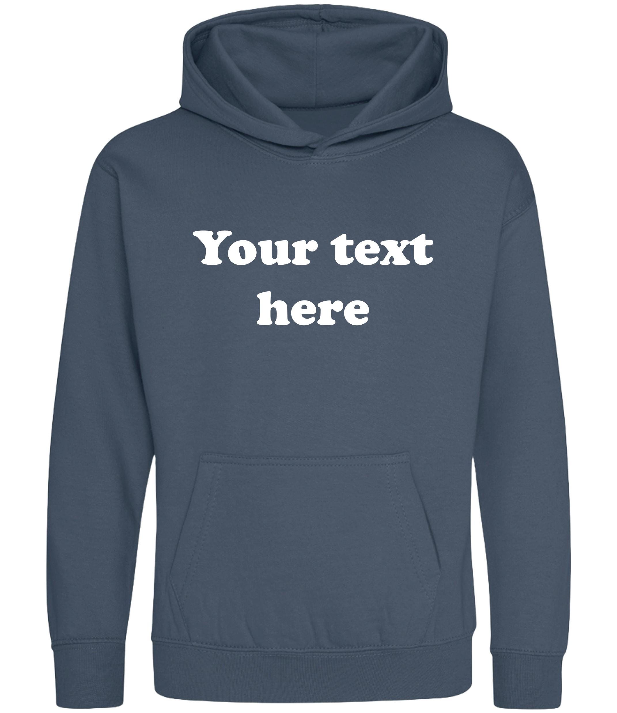 thumbnail image 2 of Custom Printed Kids Hoodie – Design Your Own Name, Text, Logo, Or Photo – AWD 2 of 2