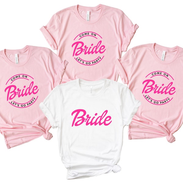 Come On Bride Let's Go Party Matching Bachelorette Hen Do Bridal Party T-Shirts