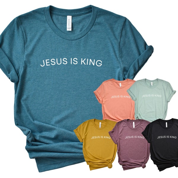 JESUS IS KING Adults Unisex Printed T-Shirt
