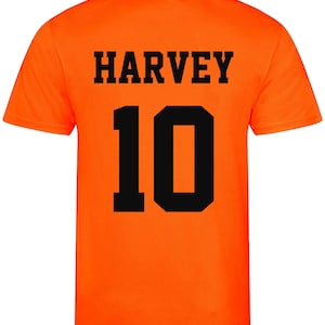Kids Personalised Football Shirt & Shorts Sports Kit Custom Initials Team Name Number zdjęcie 8