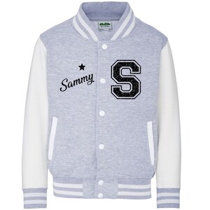 Kids Personalised Varsity Jacket imagem 4