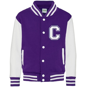 Personalised Initials Kids Varsity Jacket immagine 5