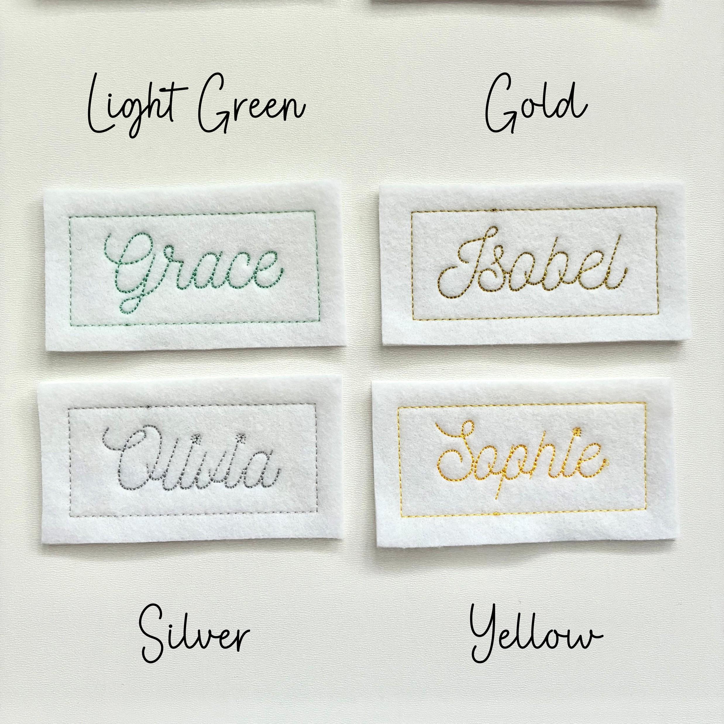 Personalised Embroidered Name Patch Iron on & Sew on Custom Text Badge ...