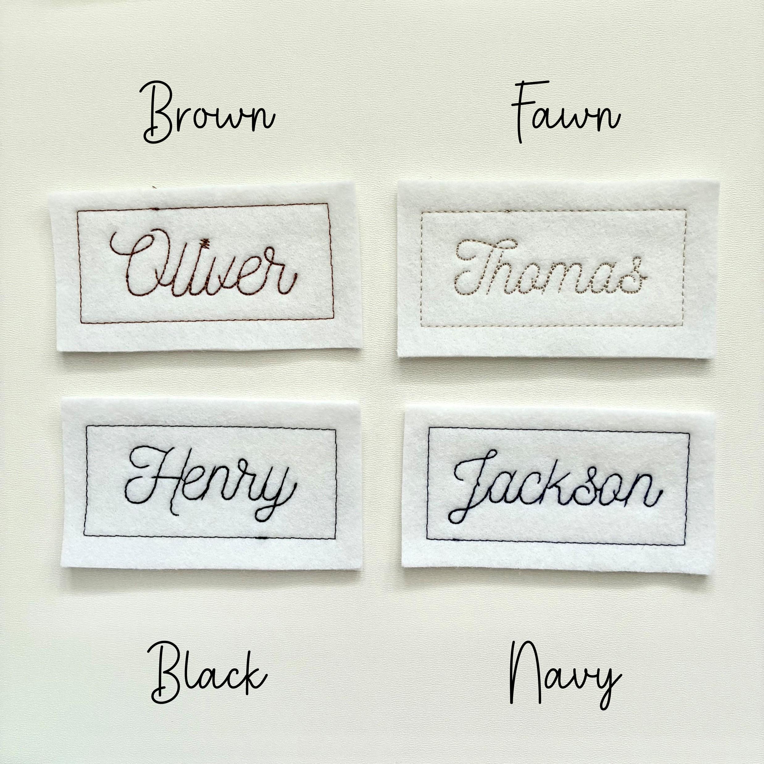 Personalised Embroidered Name Patch Iron on & Sew on Custom Text Badge ...