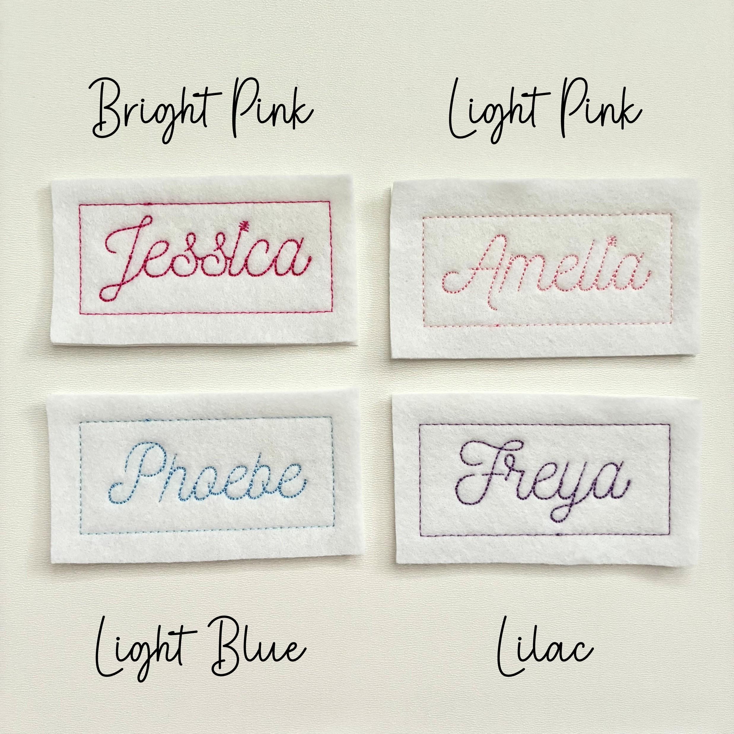 Personalised Embroidered Name Patch Iron on & Sew on Custom Text Badge ...