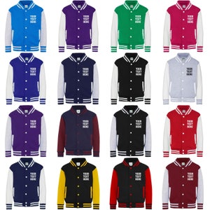 Personalised Adults Varsity Jacket