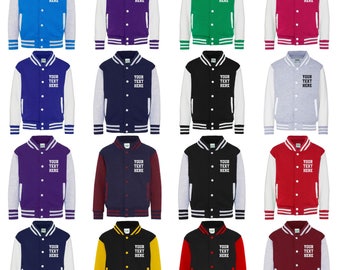 Personalised Adults Varsity Jacket