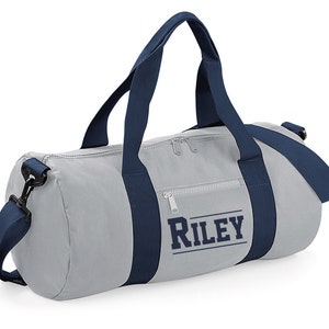 Personalised Varsity Name Barrel Bag image 5