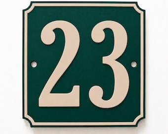 Personalised House Number Sign – Custom Home Front Door Gate Plate Plaque