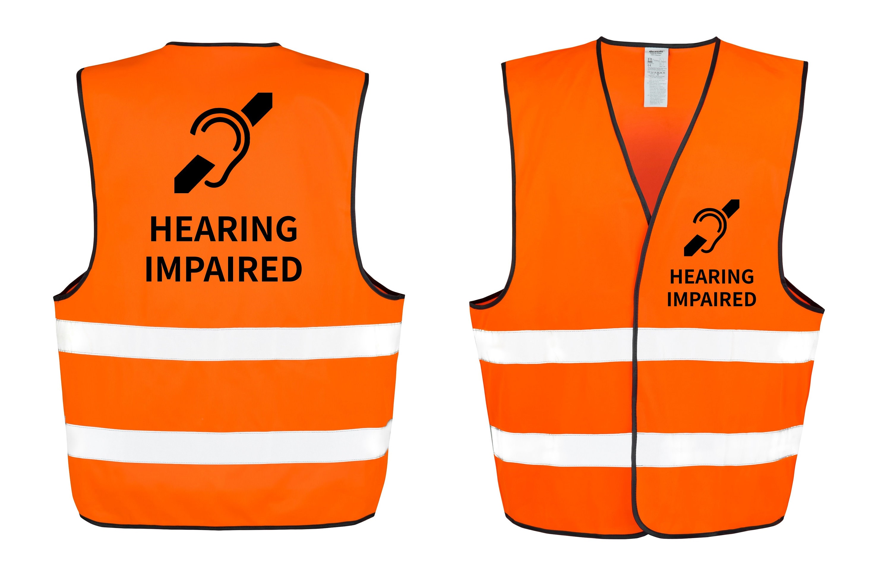 Warnweste für Hörgeschädigte / Gehörlose