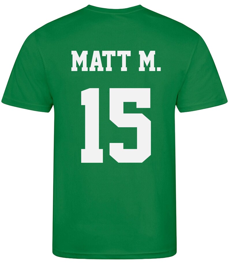 Adults Personalised Football Shirt Sports Kit Custom Initials Team Name Number Bild 10