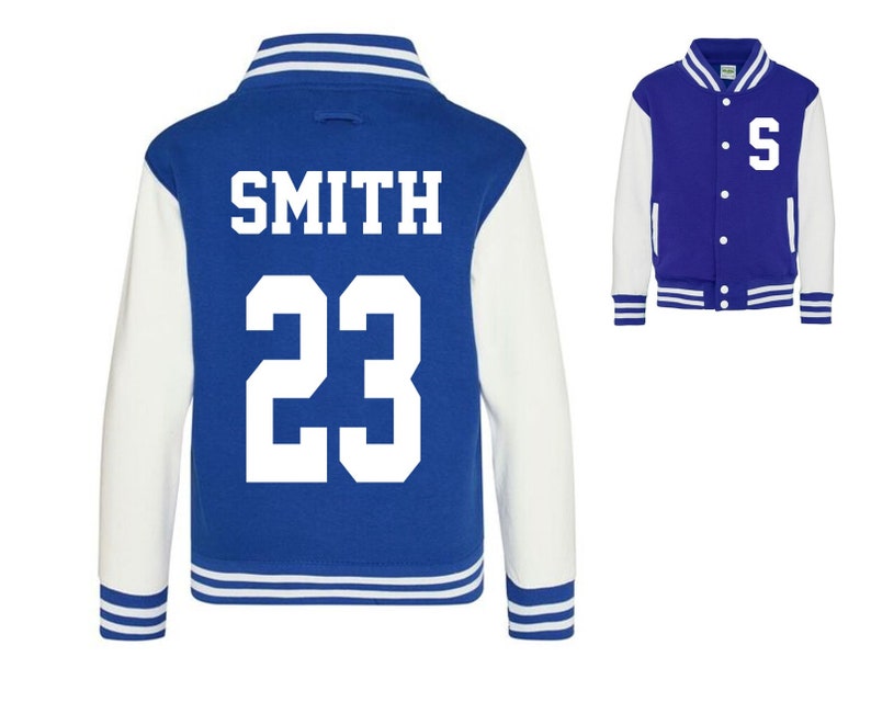 Kids Personalised Varsity Jacket image 3