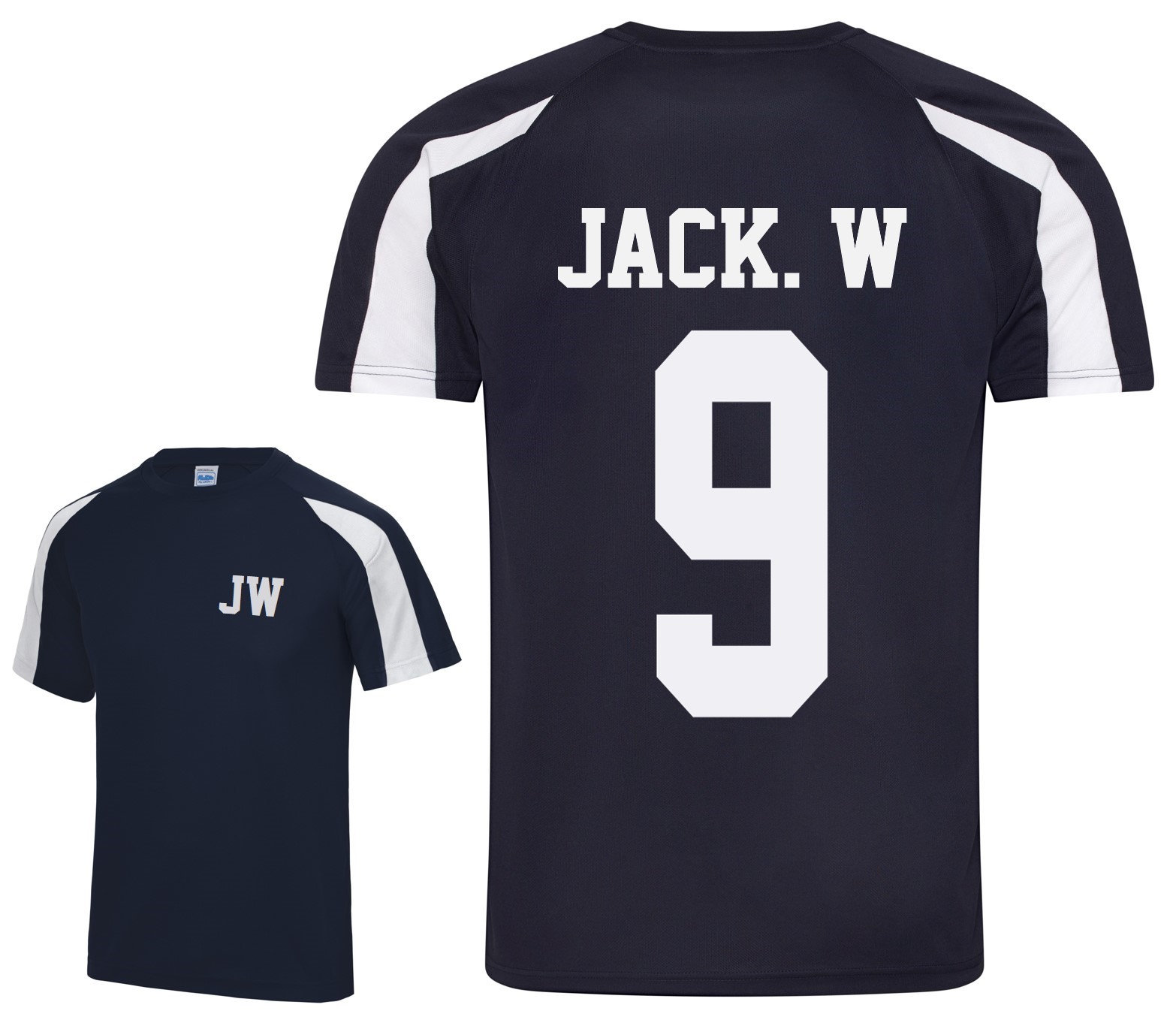Adults Personalised Football Name Number Sports T shirt Etsy