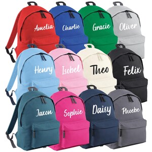 Sac à dos personnalisé avec nom écrit pour l'école maternelle