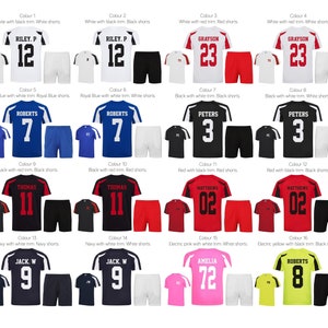 Kids Personalised Football Kit (T-Shirt & Shorts)