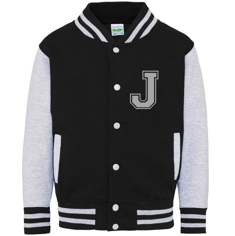 Personalised Initials Kids Varsity Jacket immagine 10