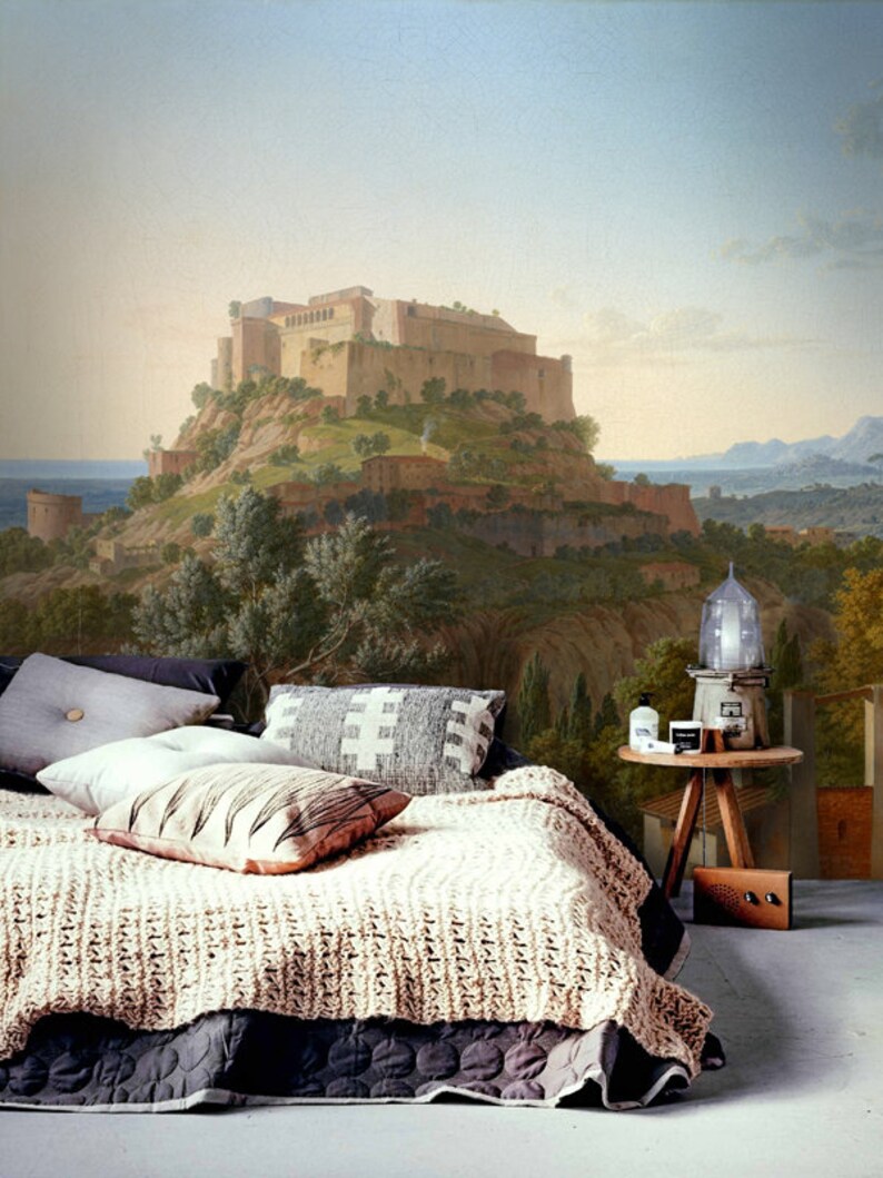 Large castle wallpaper mural wallpaper print castle scenic | Etsy