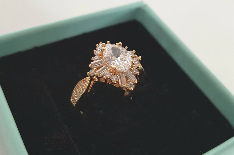 1930s Engagement Ring Art Deco Ring Vintage Ring Sapphire Ring 1930s Ring Vintage Engagement Ring Sapphire Ring Starburst Ring