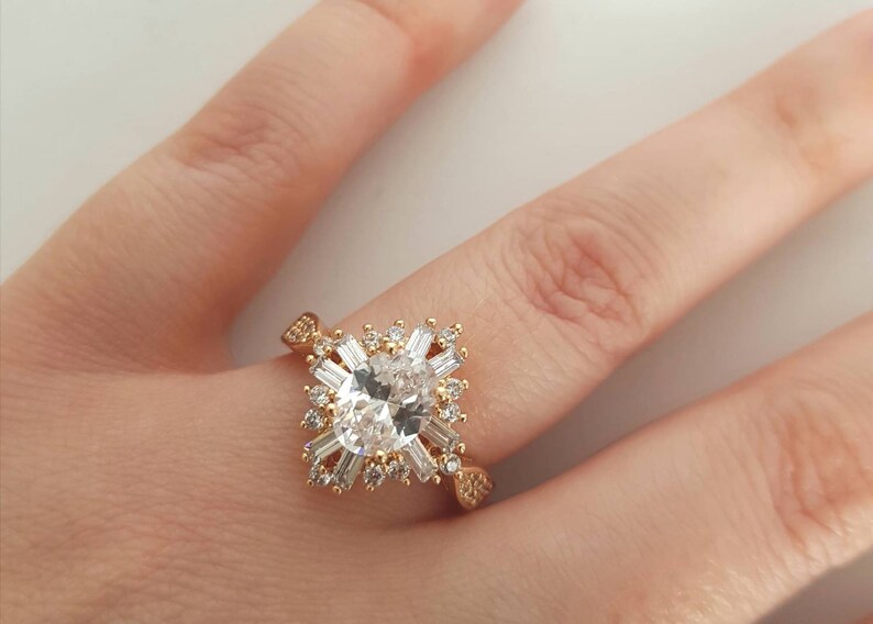 1930s Engagement Ring Art Deco Ring Vintage Ring Sapphire Ring 1930s Ring Vintage Engagement Ring Sapphire Ring Starburst Ring