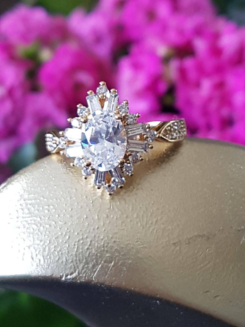 1930s Engagement Ring Art Deco Ring Vintage Ring Sapphire Ring 1930s Ring Vintage Engagement Ring Sapphire Ring Starburst Ring