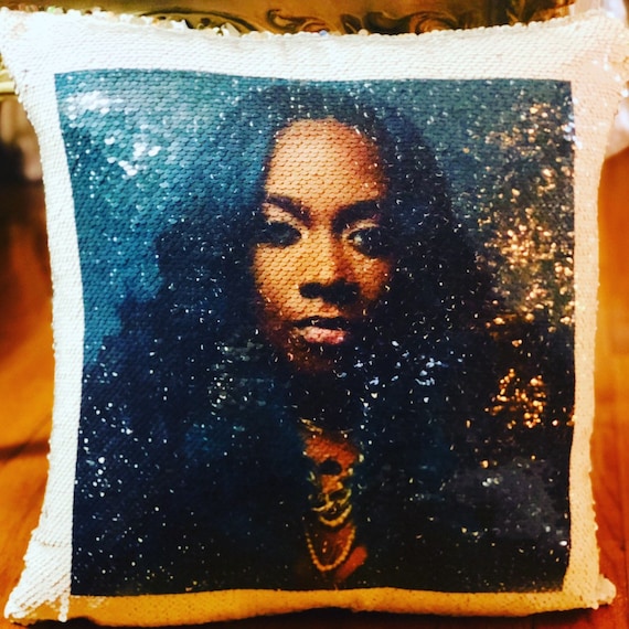 Personalized sequin flip clearance pillow