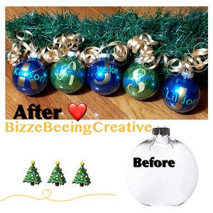 Custom Christmas Ornament, Christmas Ball, Christmas, Personalized Ornament