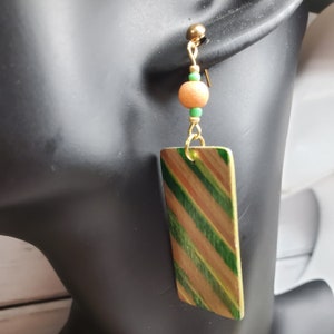 Bronze and Green Stripes