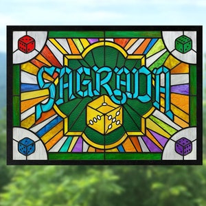 Sagrada tabletop game - Official Stained Glass window cling