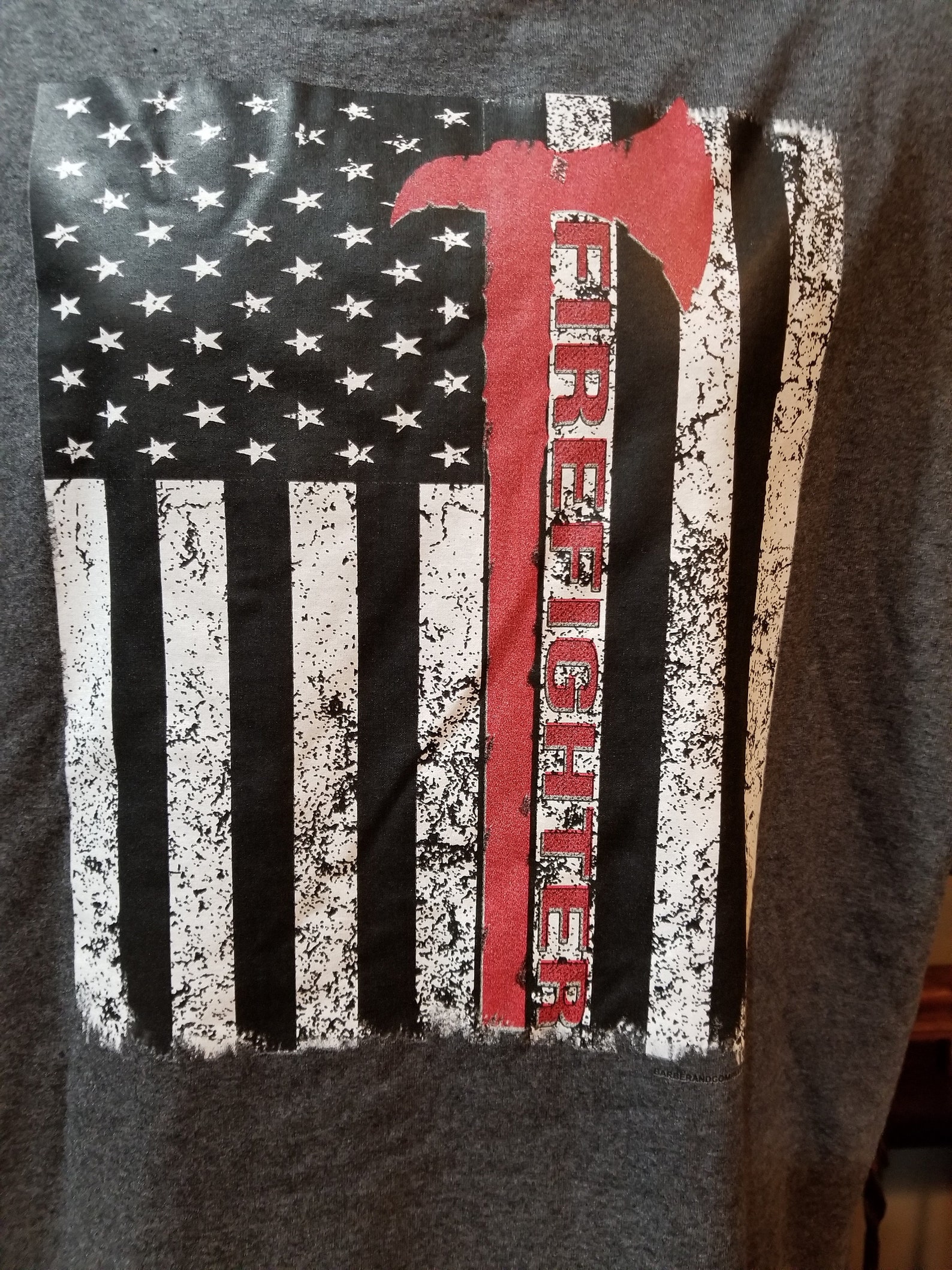 Firefighter Flag With Axe - Etsy