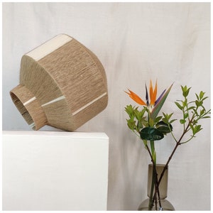 KOA FIREFLY LAMP. thread lamp. handmade woven lamps. woven cotton thread lamps. Large woven Bon Bon lampshade.