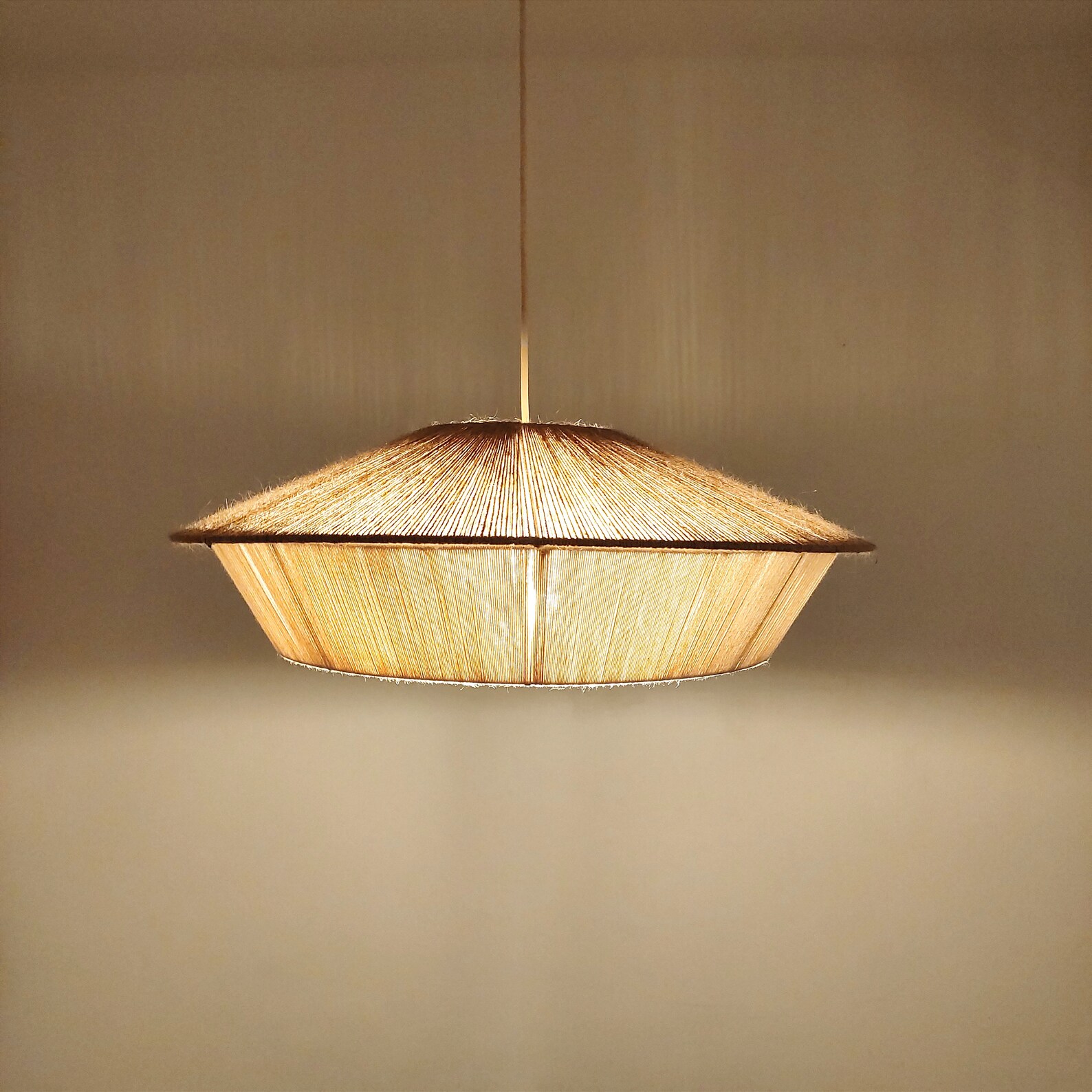 Threaded Shop Lamp PALM LAMP. Thread Lamp. Woven Lamp. Handmade Woven Lamps. Boho Chic ...