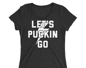 LET'S PUCKIN GO | Bolts Shirt | Tampa Bay Lightning T-Shirt | Hockey Playoff Shirt | Stanley Cup Playoffs