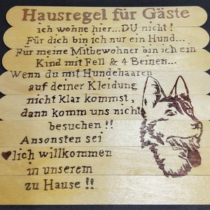 Warnschild 'Vorsicht Deutscher Schäferhund' | Aluminium 3 Mm Stark | 20x30 Cm Mit Bohrungen Für Wand Oder Tor