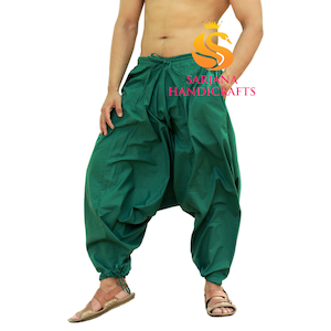 Baumwoll Haremshose: Unisex Yoga Hose, Hippie Pumphose