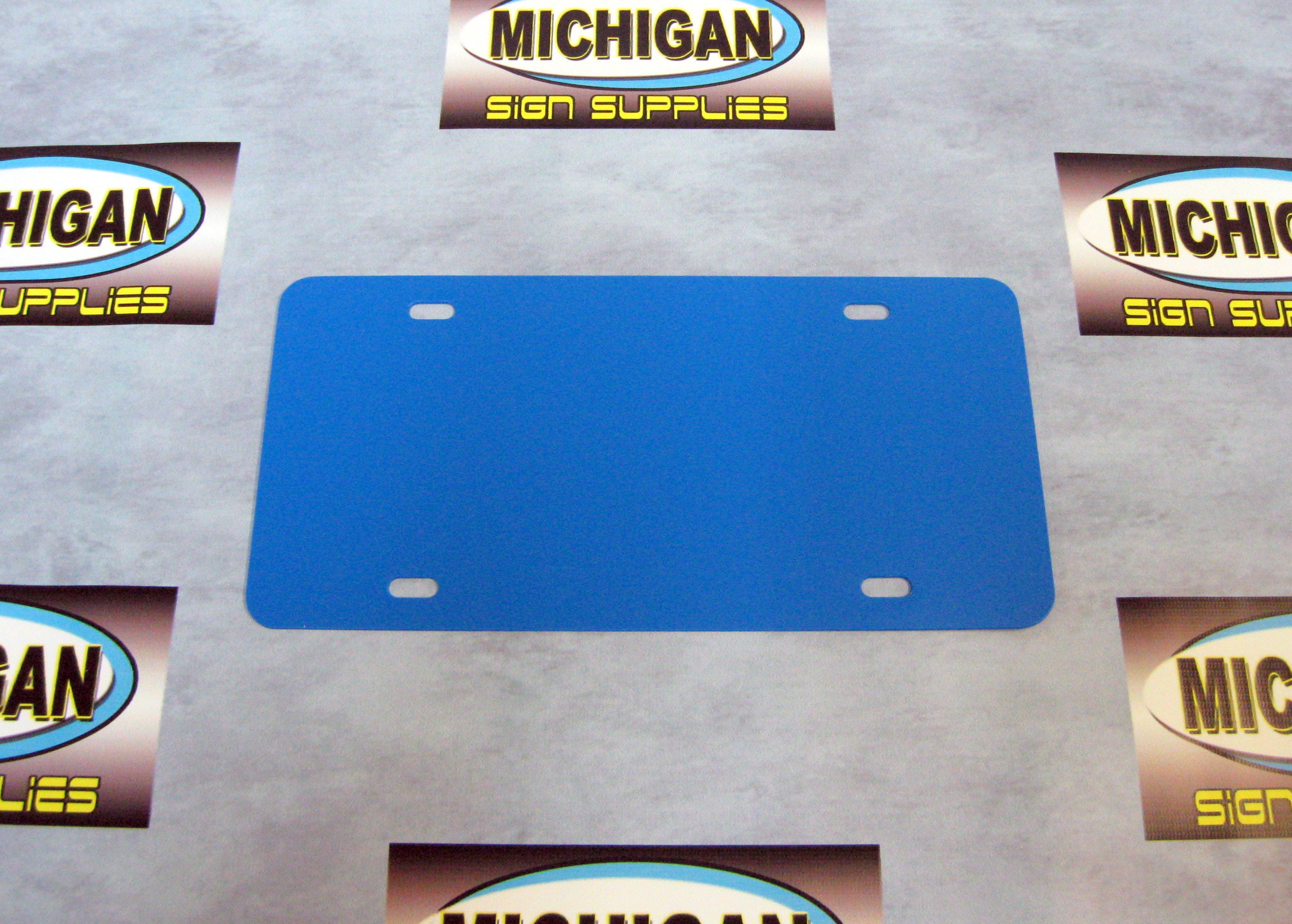 Colonial Blue Plastic License Plate Blank Etsy