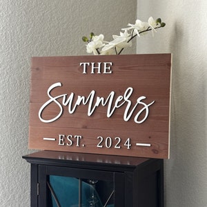 Personalized Family Name Sign | Custom Wood Sign | Last Name Pallet Sign | Wedding Gift | Home Wall Decor | Anniversary Gift