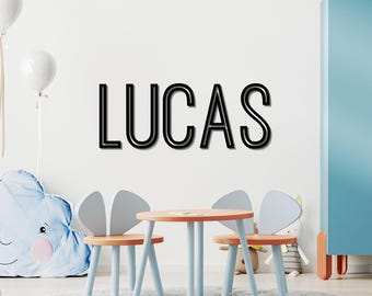 Personalized Wooden Name Sign for Nursery | Custom Baby Name Wall Decor | Laser Cut Birch Wood Sign | Script Nursery Name