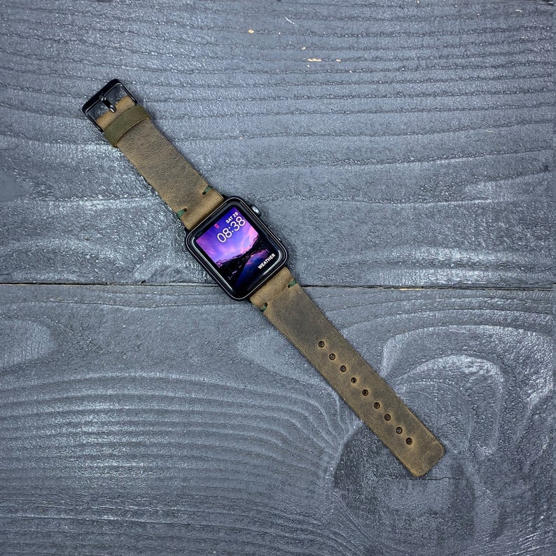 Apple Watch Band Leather Watch Band Iwatch Band Free Etsy Australia