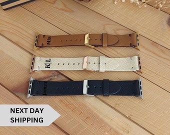 Cinturino in pelle personalizzato per Apple Watch: cinturino per iWatch fatto a mano