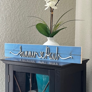 Anniversary Couple Gift, Personalized Couple Wooden Sign, Valentines Day Gift For Her/Him, Couple Names Wood Sign, Personalized Wedding Gift