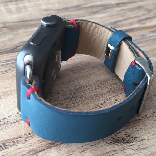 Leather Apple Watch Band 38mm 40mm 42mm 44mm Iwatch Bracelet Etsy