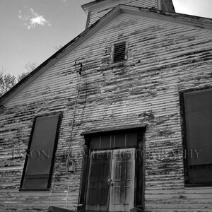 Empty Church Black and white