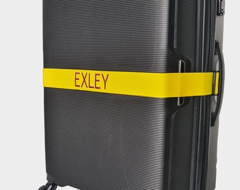 Personalisierte EMBROIDERED Gepäckgurt Koffer sicher Gepäck Gürtel mit Ihrem Namen / Text - Kostenlose UK Lieferung