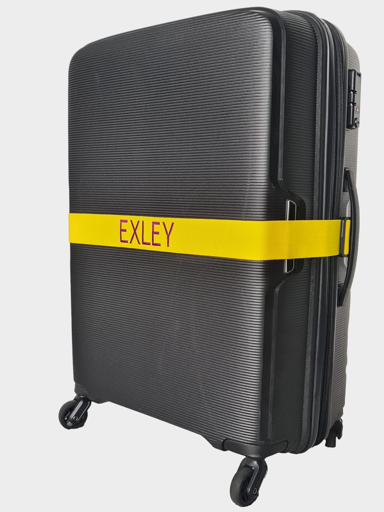 Besticktes Gepäck / Koffergurte mit Namen personalisiert, TSA