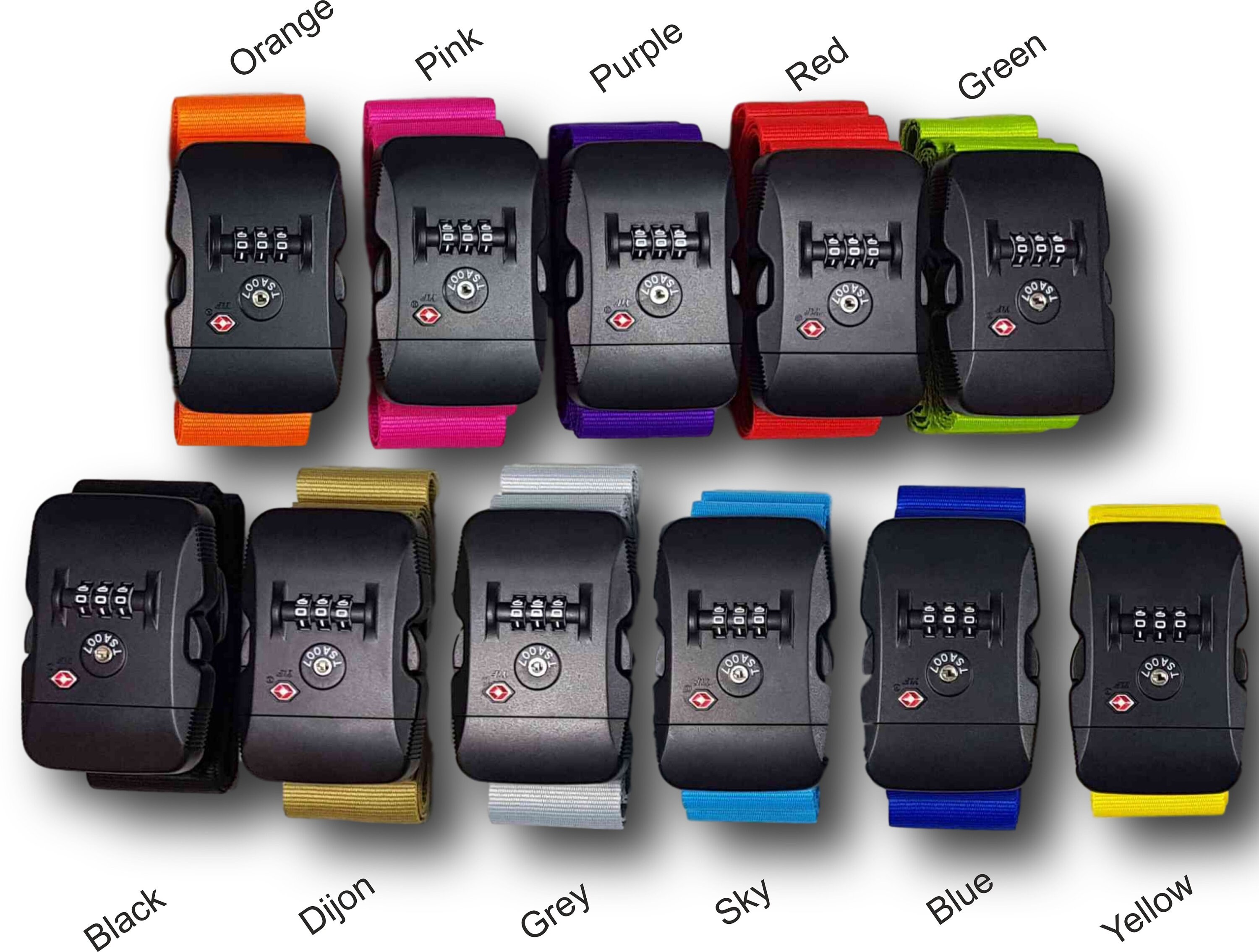 Personalised Luggage Strap With TSA Approved Lock Safe Luggage Etsy