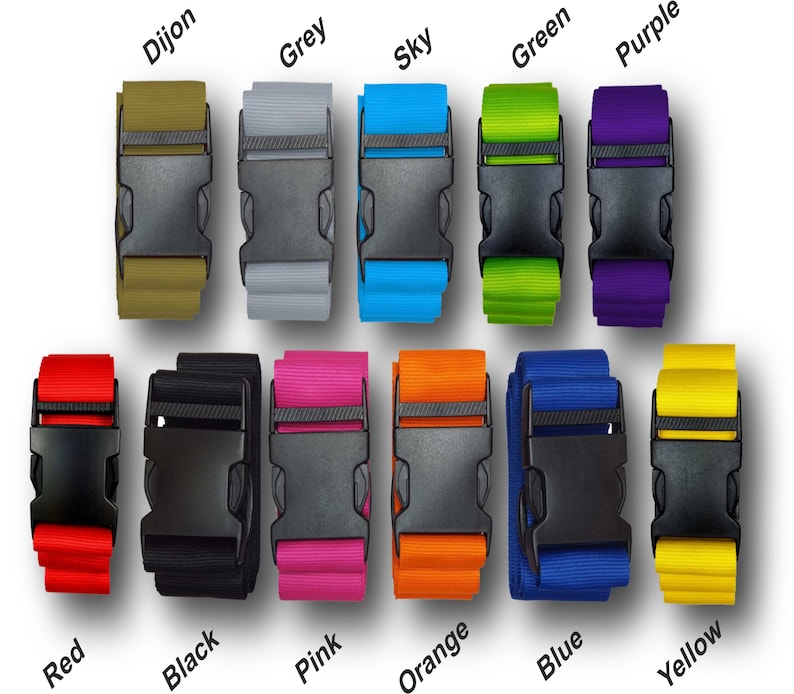 Personalised Luggage Strap 180cm X 2.5cm Suitcase Safe Luggage Etsy UK