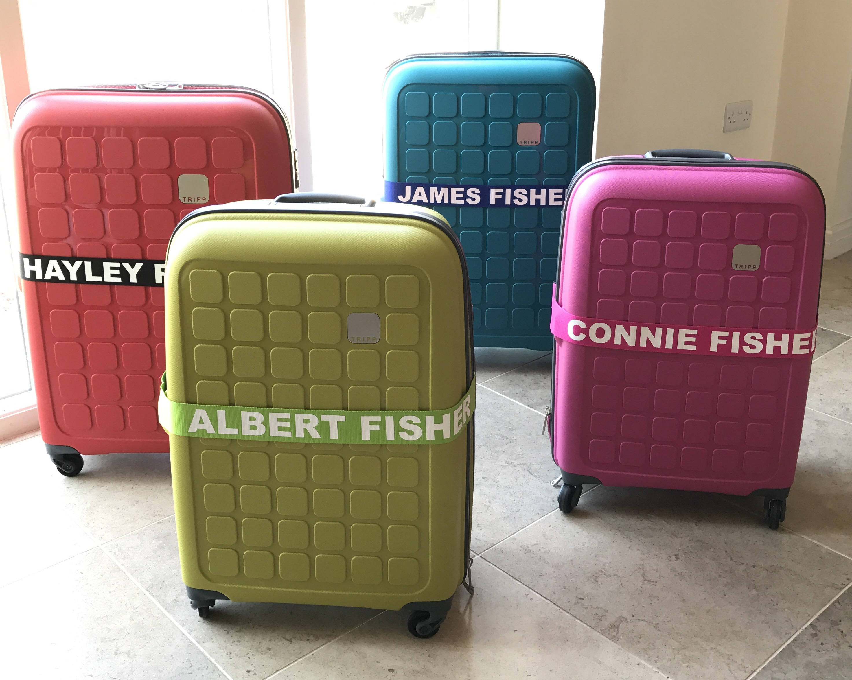 personalised luggage bags