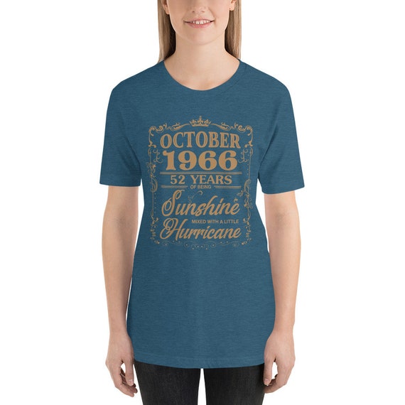 Octobre 1966 52 ans soleil d’être l’ouragan soleil ans T-Shirt 74c3b1 Octobre 1966 52 ans soleil d’être l’ouragan soleil ans T-Shirt 74c3b1