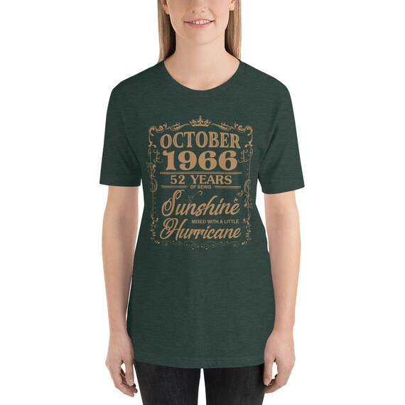 Octobre 1966 52 ans soleil d’être l’ouragan soleil ans T-Shirt 74c3b1 Octobre 1966 52 ans soleil d’être l’ouragan soleil ans T-Shirt 74c3b1
